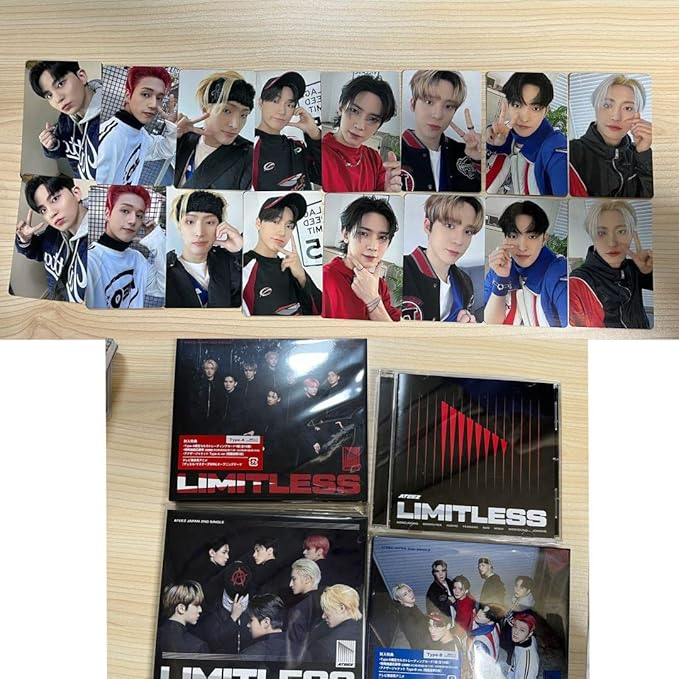 ATEEZ LIMITLESS B盤 トレカ+4形態 コンプリート クリアランス